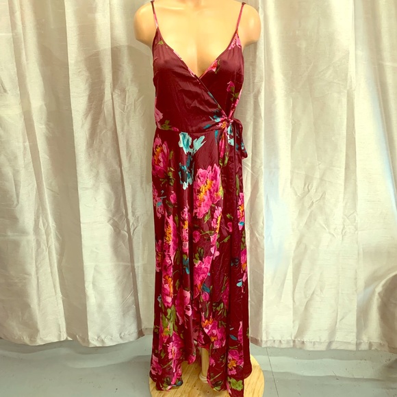 Beautiful Boho Floral Faux Wrap Maxi - Picture 1 of 3